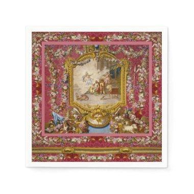 Quichotte Girly Baroque Old World French Classic Napkins
