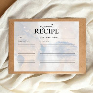 Recipe Invitations She's on cloud 9 Bridal Shower Game Flyer