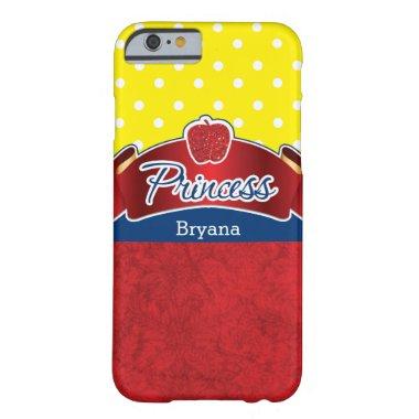 Red Apple Glitter Princess Blue Yellow Phone Case