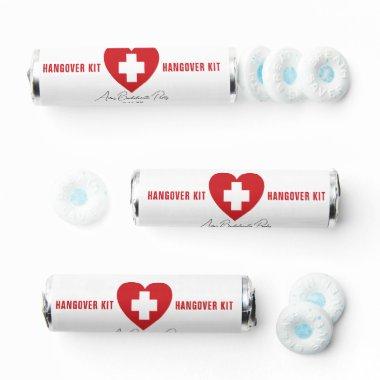 Red Heart Cross Hangover Breath Savers Mint Favors