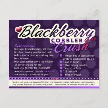 Rich Recipes BLACKBERRY COBBLER CRUSH PostInvitations