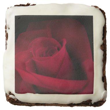 Romantic, Beautiful, Red Rose, gift, bridal shower Brownie