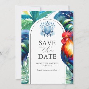 Rooster Save The Date Wedding Announcements