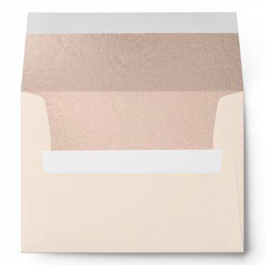 Rose Gold Foil-effect Inside Lined Envelope