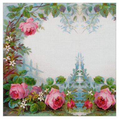 ROSES AND JASMINES VINTAGE FLORAL FABRIC