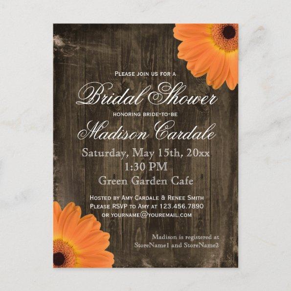 Rustic Barn Wood Bridal Shower Invite POSTInvitations
