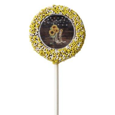 Rustic Floral Bridal Shower Chocolate Covered Oreo Pop