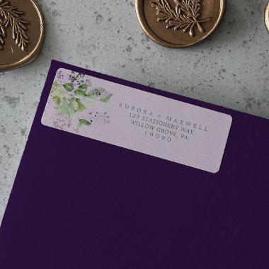 Rustic Lilac | Lavender Return Address Label