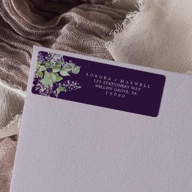Rustic Lilac | Purple Return Address Label