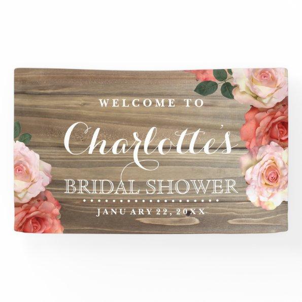 Rustic Roses | Bridal Shower Welcome Banner