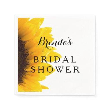 Rustic Sunflower | Bridal Shower Paper Napkins