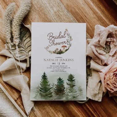 Rustic Woodland Forest Bridal Shower Invitations