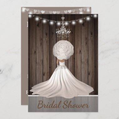 Rustic yet Elegant Bridal Shower Invitations