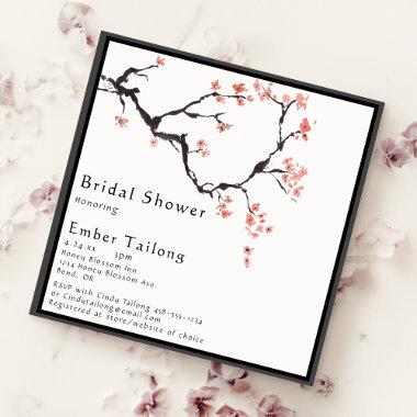 Sakura Mountain | Casual Square Bridal Shower Invitations