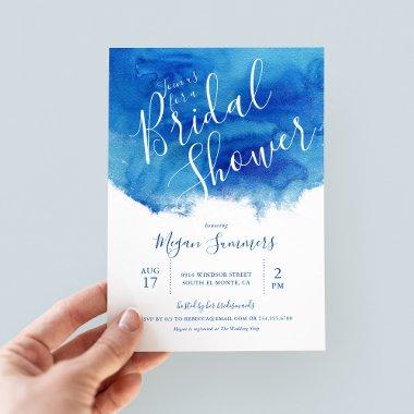 Sapphire Tide Bridal Shower Invitations