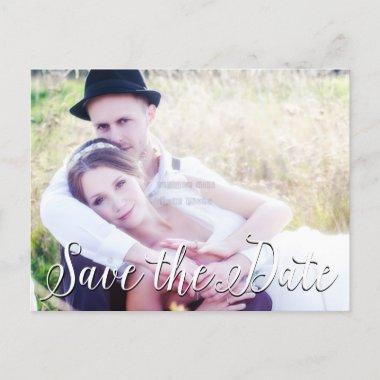 SAVE THE DATE Wedding Typography PHOTO PostInvitations