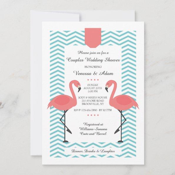 Scarlet Flamingos Invitations