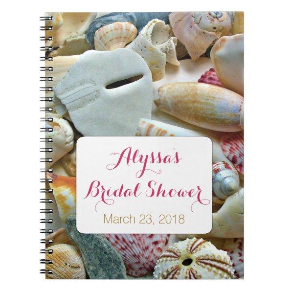 Seashells Tropical Bridal Shower Guest Book