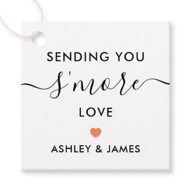 Sending You S'more Love Tag, Wedding Coral Favor Tags