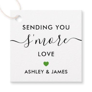 Sending You S'more Love Tag, Wedding Green Favor Tags
