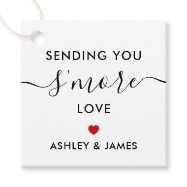 Sending You S'more Love Tag, Wedding Red Favor Tags