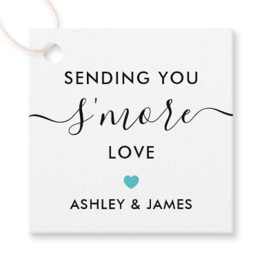 Sending You S'more Love Tag, Wedding Turquoise Favor Tags