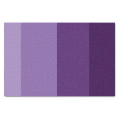 Shades of Dark and Light Purple Stripes Party Tissue Paper