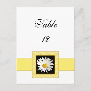 Shasta Daisy Table Number PostInvitations