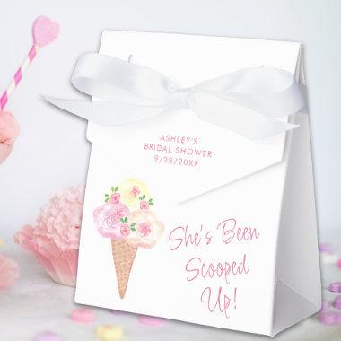 She's Been Scooped Up Ice Cream Bridal Shower Favor Boxes