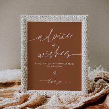 SIENNA Advice And Wishes Wedding Sign