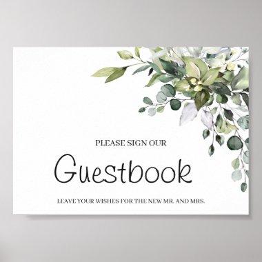 Sign Our Guestbook Wedding Poster Sign
