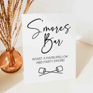 S'Mores Bar Marshmallow Roast Let's Party S'More Pedestal Sign