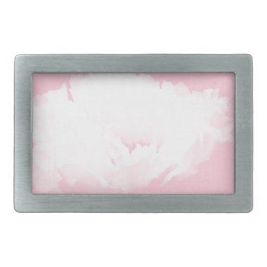 Soft Pink White Peony - Floral Belt Buckle