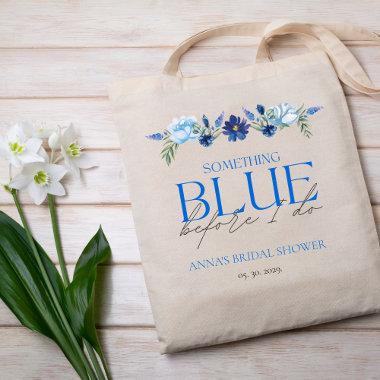 Something Blue Bridal Shower Bridesmaid Gift Tote Bag