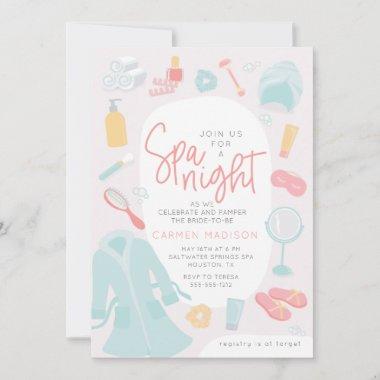 Spa things bridal shower Invitations