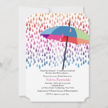 Spring Rain Bridal Shower Invitations