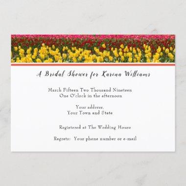 Spring Tulip Bridal Shower Invitations