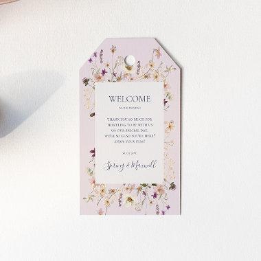 Spring Wildflower | Blush Wedding Welcome Gift Tags