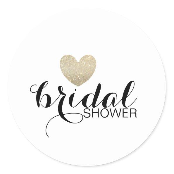 Sticker - Glitter Heart Fab Bridal Shower
