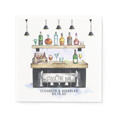 Stock the Bar | Couples Shower Personalized Napkins