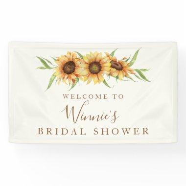 Sunflower Floral Bridal Shower Banner