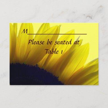 Sunflower Personalized Wedding Engagement Place Invitations