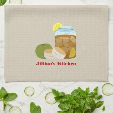 Sweet Tea & Biscuits Personalized Kitchen Towel