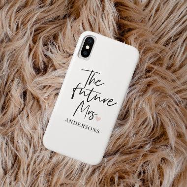 The Future Mrs and Your Name | Modern Beauty Gift iPhone XS Case