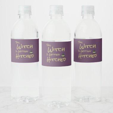 This Witch Is Getting Hitched Water Bottle Label