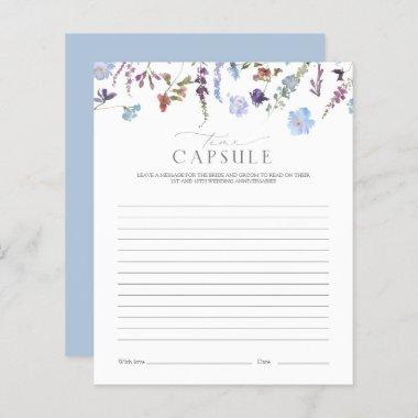 Time Capsule Dusty Blue Wildflower Shower Game