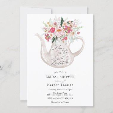 Time for Tea with the Bride-to-be Bridal Shower In Invitations