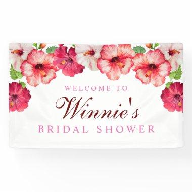Tropical Floral Bridal Shower Banner