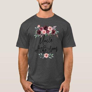 Uncle Of The Groom Wedding Party Bridal Shower T-Shirt