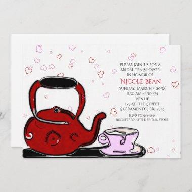 Valentine's Day Tea Party Chic Party Invitations